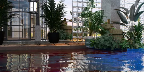 Coastal floating house