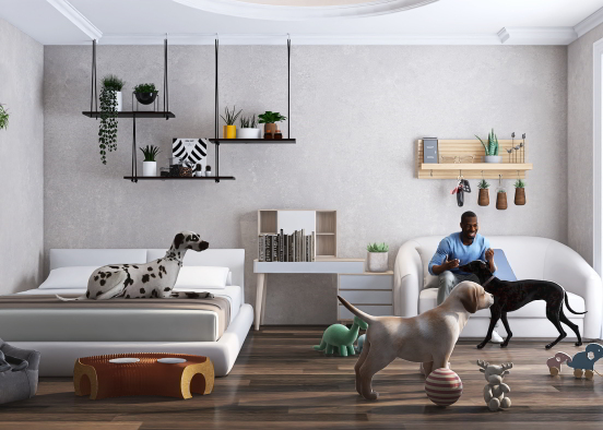 What it feels like to live with pets. Design Rendering