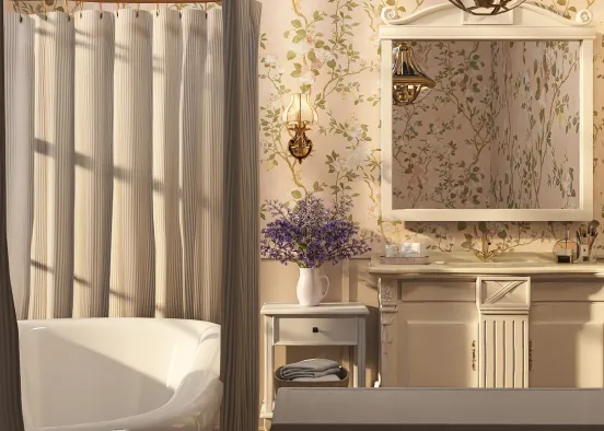 # Provence Bathroom Elegance Визуализация дизайна