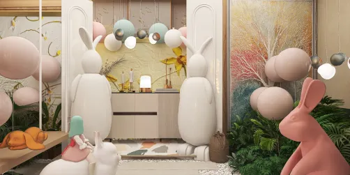 Easter decorated