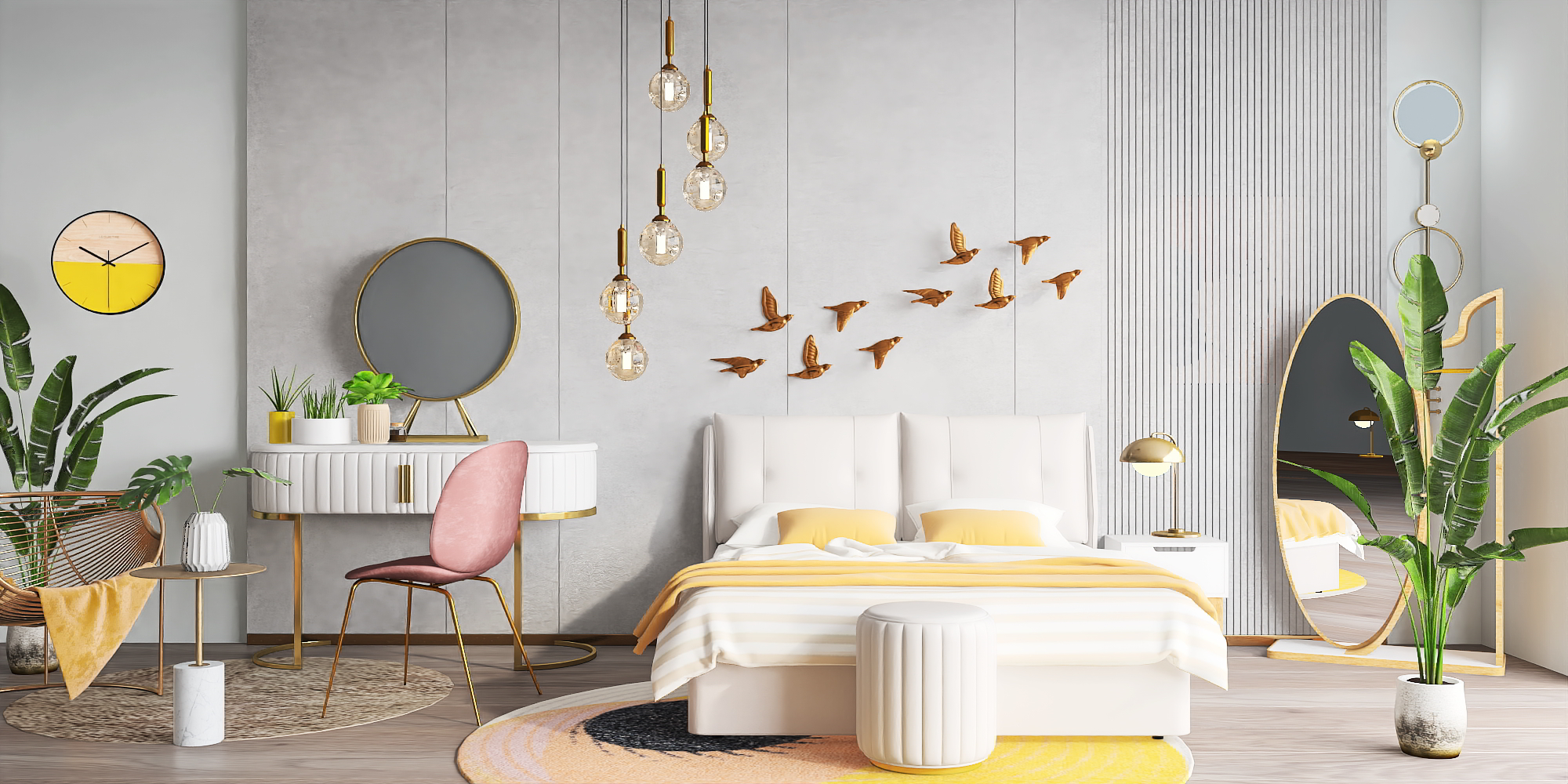 Eclectic bedroom 🌿