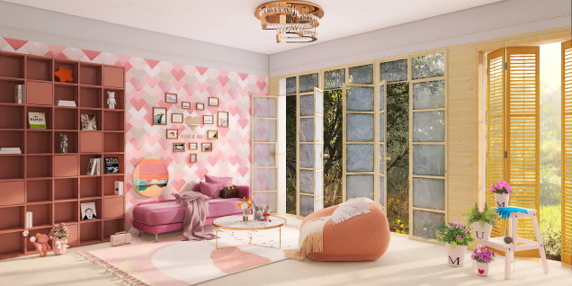 Valentine's day style living ing room