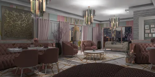 Lounging in Blushing Gold 