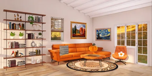 Fall Themed Living Room🍁