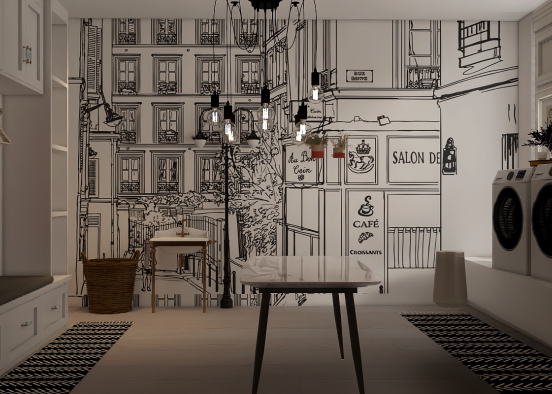 Laundry/Mudd Room.  Design Rendering