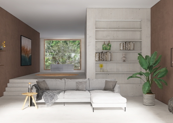 Voltei, sala clean/ living room clean 🙈 Design Rendering