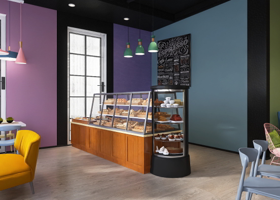 pastel rainbow cafe :) Design Rendering