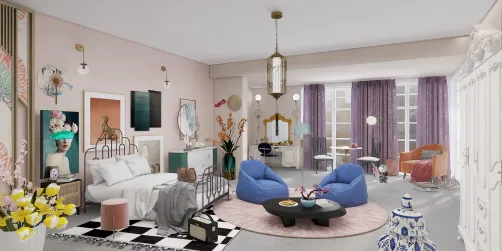 Colorful bedroom 