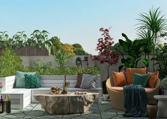 Relaxing backyard :) Design Rendering