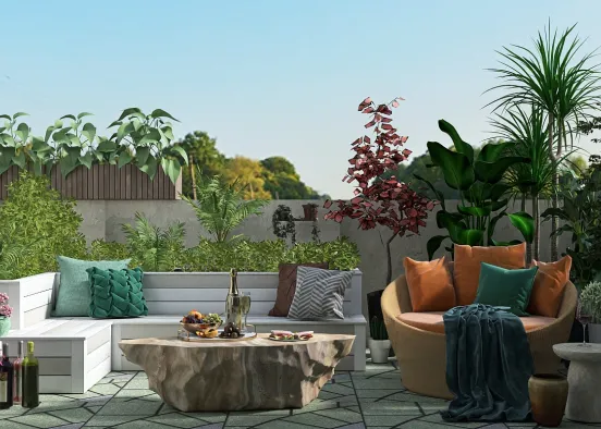 # Relaxing backyard :) Renderização de Design