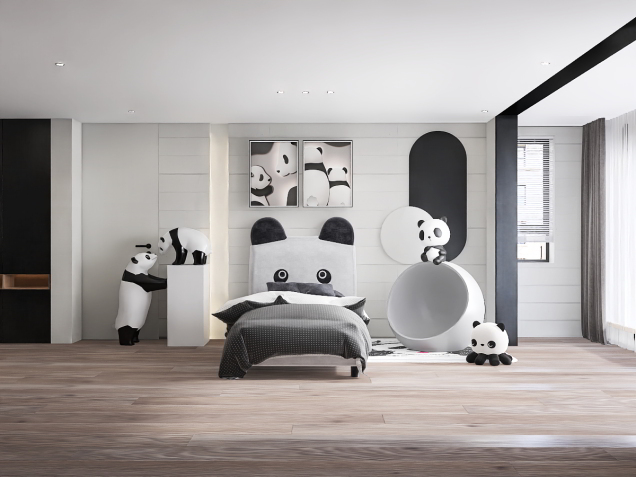 Kinda Chaotic panda bedroom