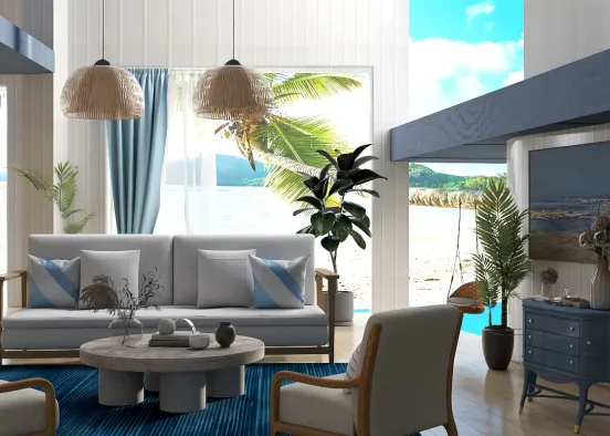 # Coastal paradise Renderização de Design