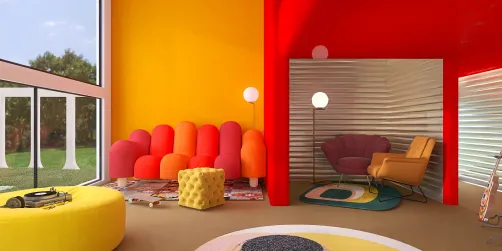 60s-70s retro room