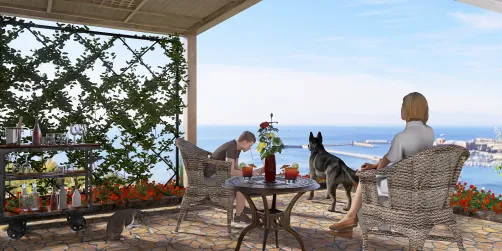 Sundowner's under the Pergola....
