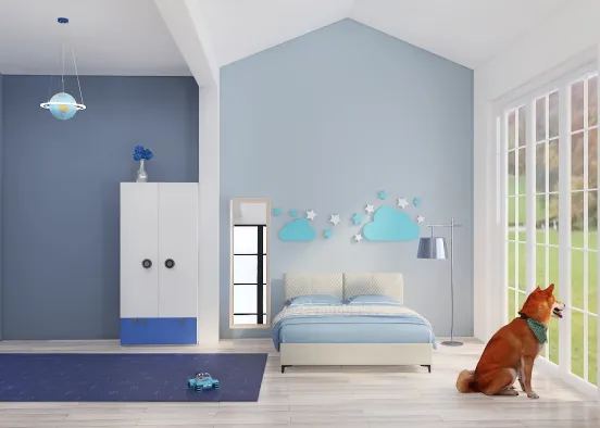 🩵 • Bedroom Blue • 🩵 Design Rendering