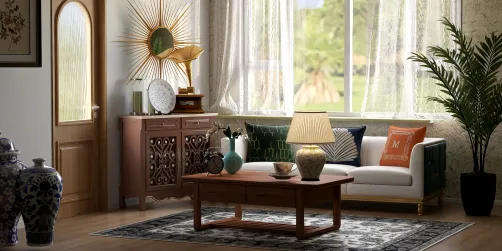 50s themed living room 