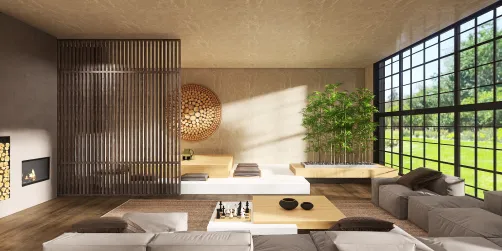 Japandi living room