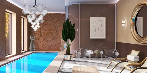 Plastic pool room