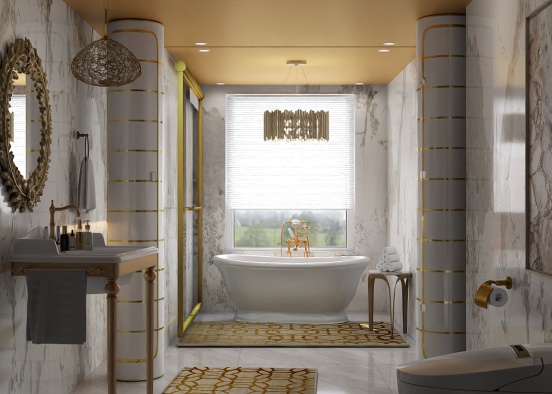Guest Bath Design Rendering