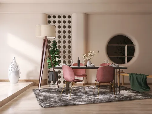 Fancy starter home dining room