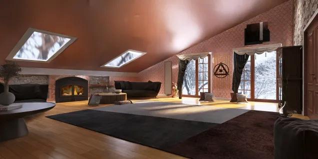 cozy modern 
 living room 