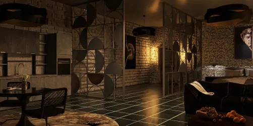 Dark and Moody Bachelor Pad