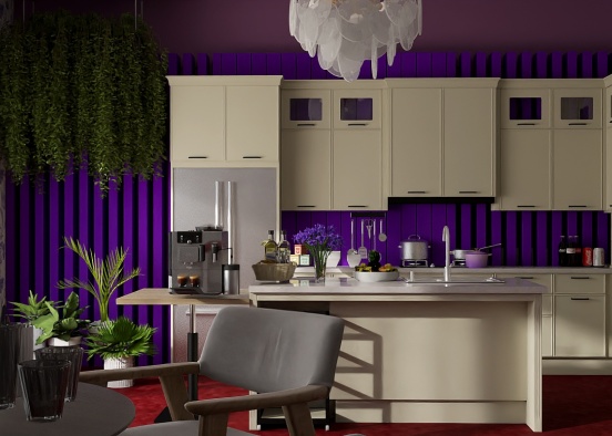 purple single room 🟣 Design Rendering