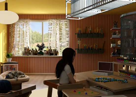 # Craft room for my mom Renderização de Design