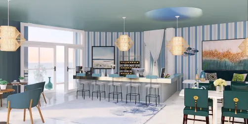 Aquamarine bar