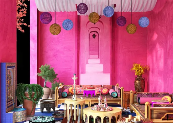 Pink and Moroccan 💞 Design Rendering