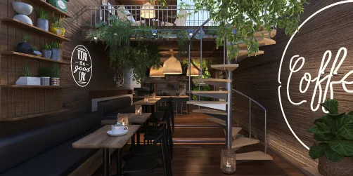 Outdoor Café☕️🪵✨