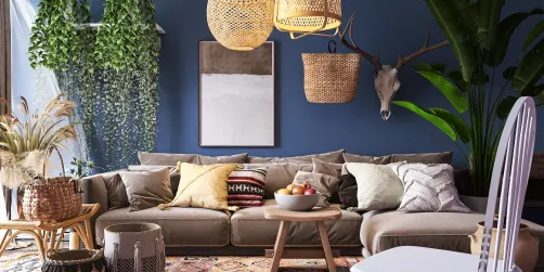 Boho living room decor 🔥✨💕