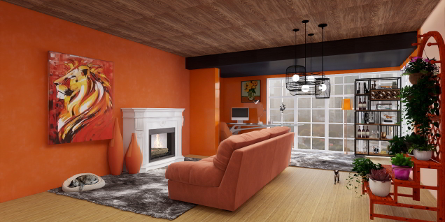 Sala laranja/Orange room