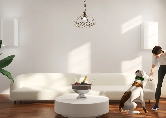White relax home 🏡  Design Rendering