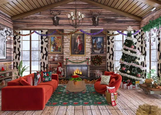 # christmas in the country  Renderização de Design