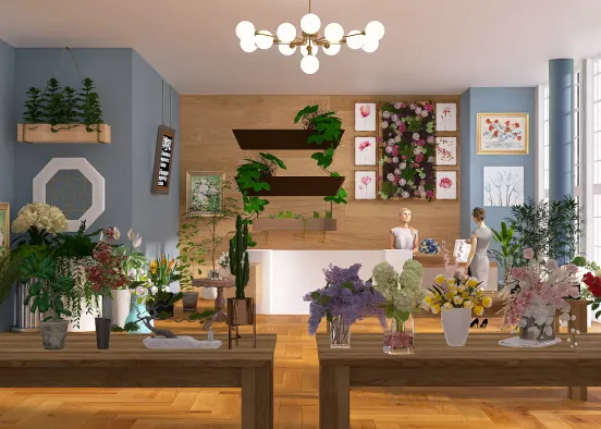 Flower Shop Design Rendering
