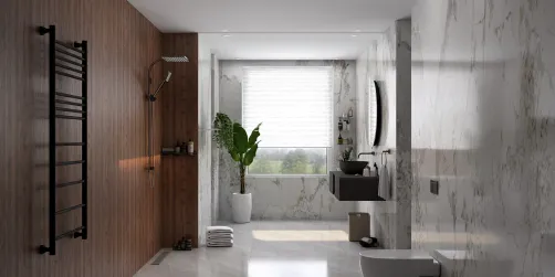 Earthy bathroom