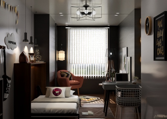 aesthetic bedroom ✨🤌🏻
 Design Rendering