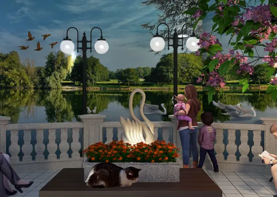 # Swan Lake Renderização de Design