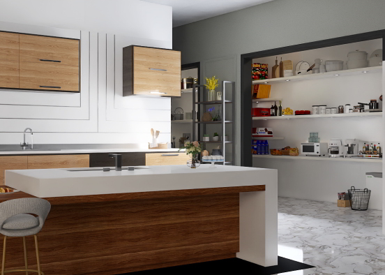 Kitchen plus butlers pantry 😍😍😍 Design Rendering