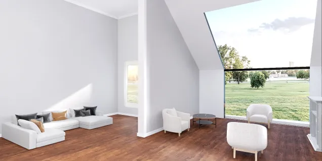 Slanted Window ( Living room design)