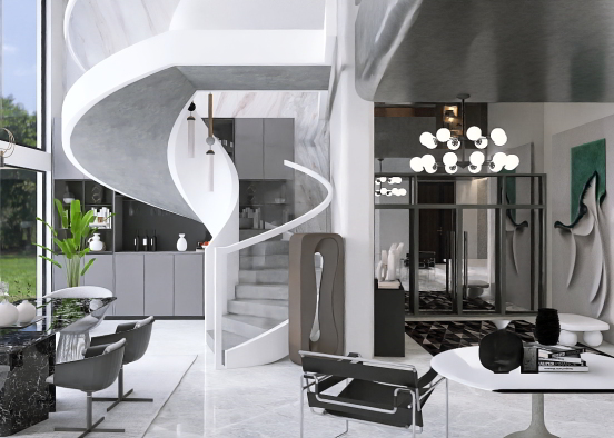 Shades of gray Design Rendering