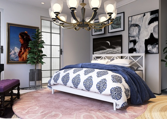 An Artists Bedroom! Design Rendering