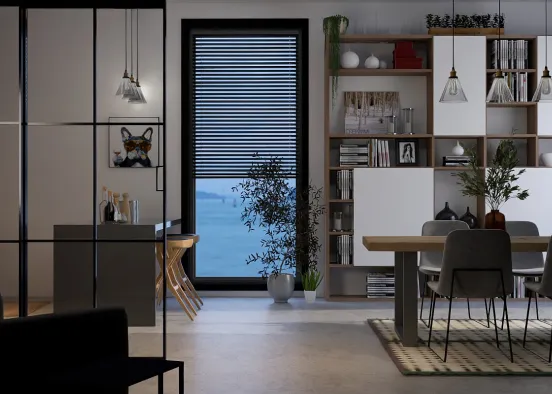 # Industrial Studio in Norway Renderização de Design