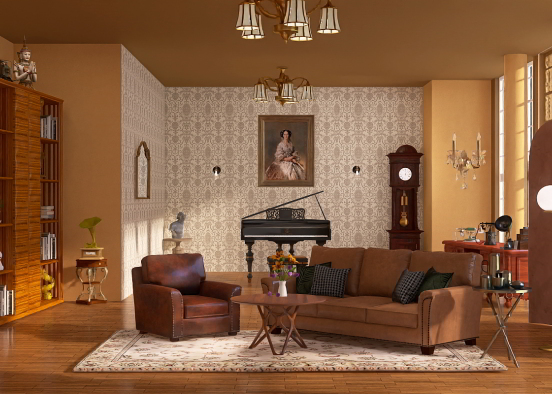 Vintage Guest room by poprotz Design Rendering