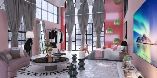 Flamingo color room 