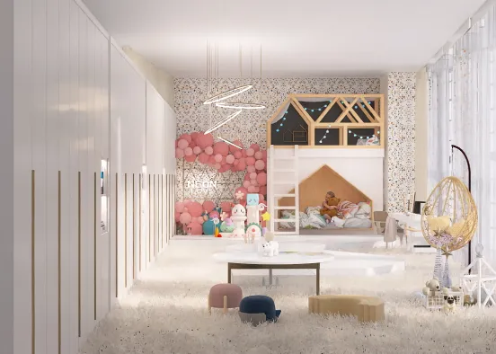 Kids‘ room Design Rendering