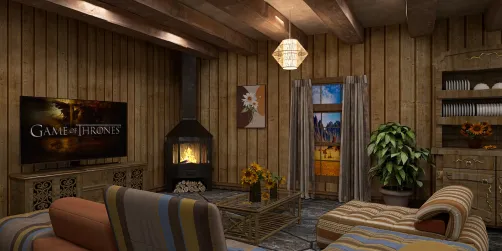 Rustic Wood Cabin 