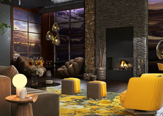 # The colors of a sunflower 🌻  Renderização de Design