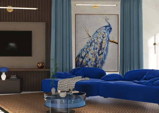 Blue living room 💙🦋 Design Rendering